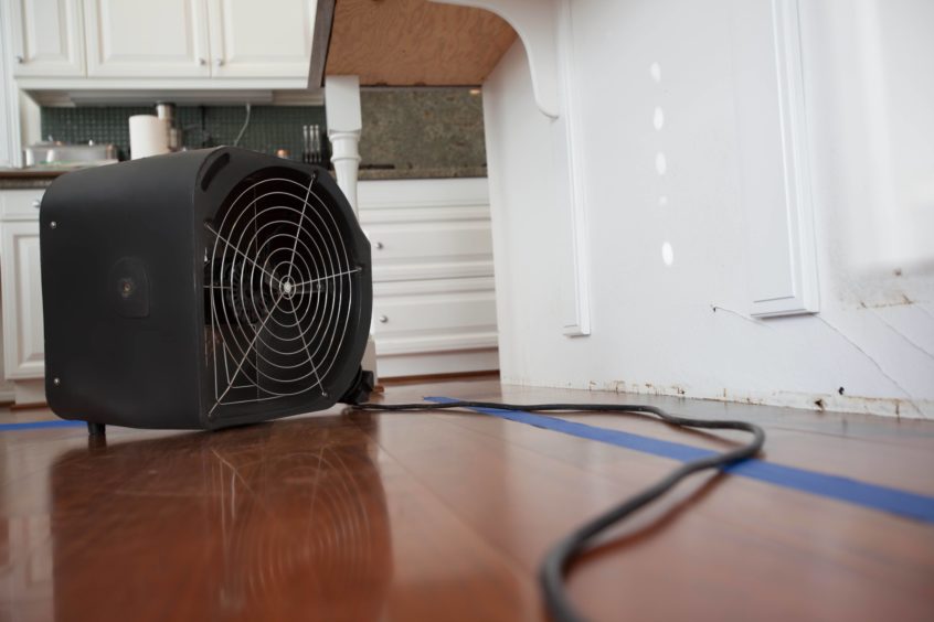 prevent water damage this winter with a fan!