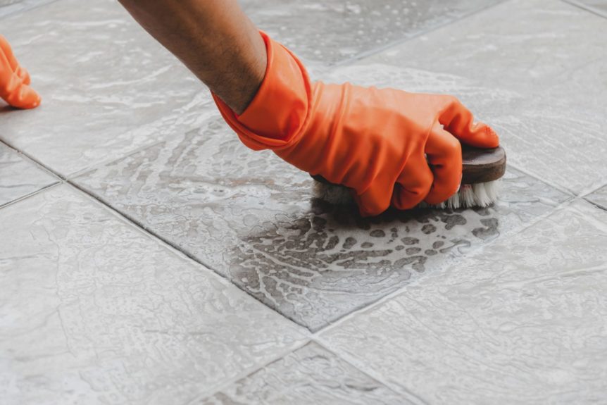 how to clean tile floors